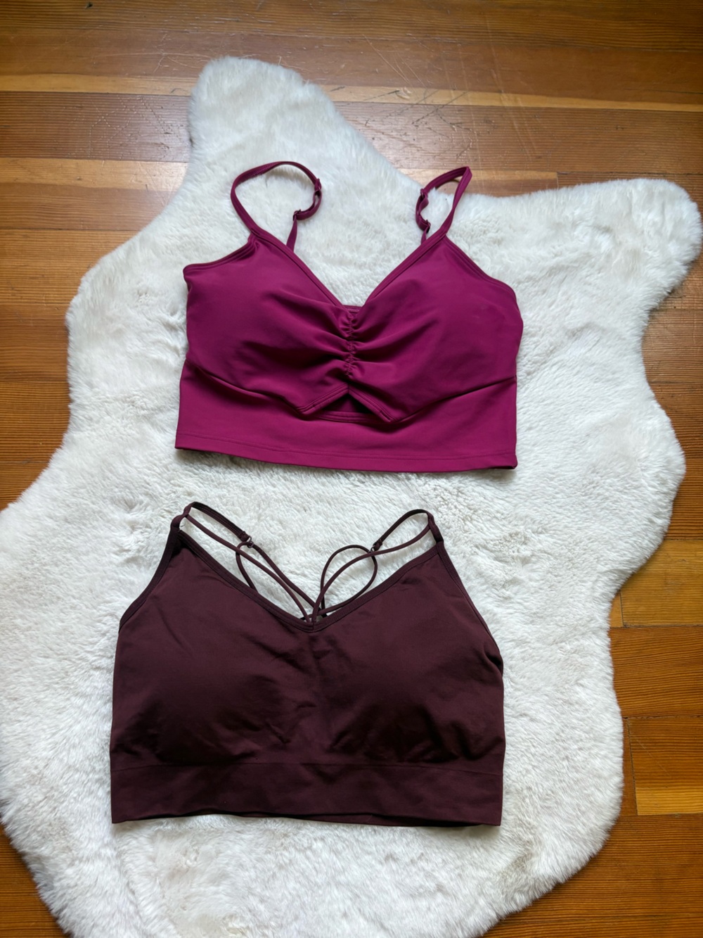 Women’s Strappy Bralette Pack — Berry and Plum